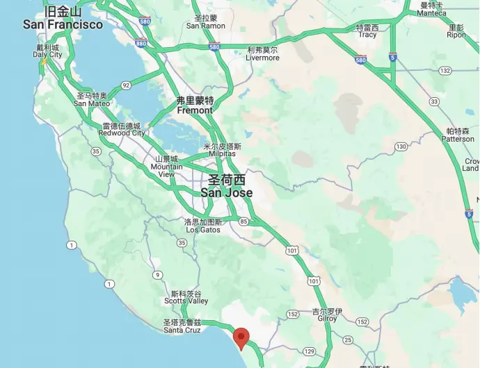 蒙特利湾中学地理位置