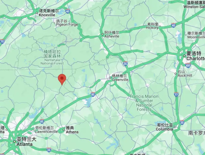 塔卢拉弗中学地理位置