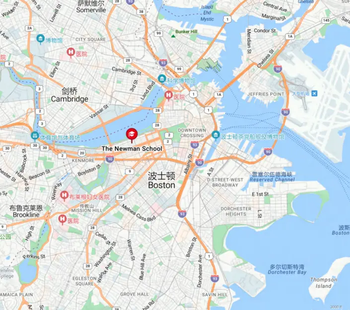 纽曼中学地理位置